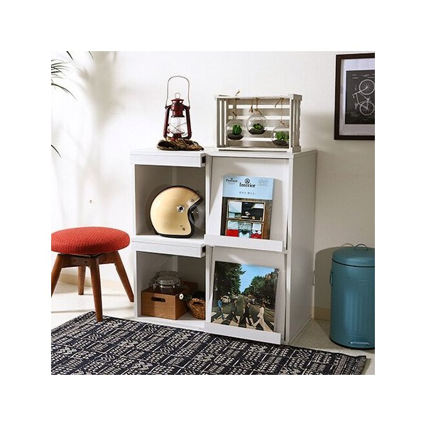 kag-25236 食器棚 キッチン 食器収納 キッチンラック レンジ台 レンジ棚 ロータイプ 小型 ミニ食器棚 小さい 一人暮らし 約 幅80 白 奥行40