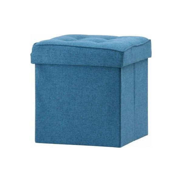 kag-25251 ブルー 青 収納ボックス 衣類 収納 椅子 チェア イス オットマン スツール 玄関 腰掛け ベンチ
