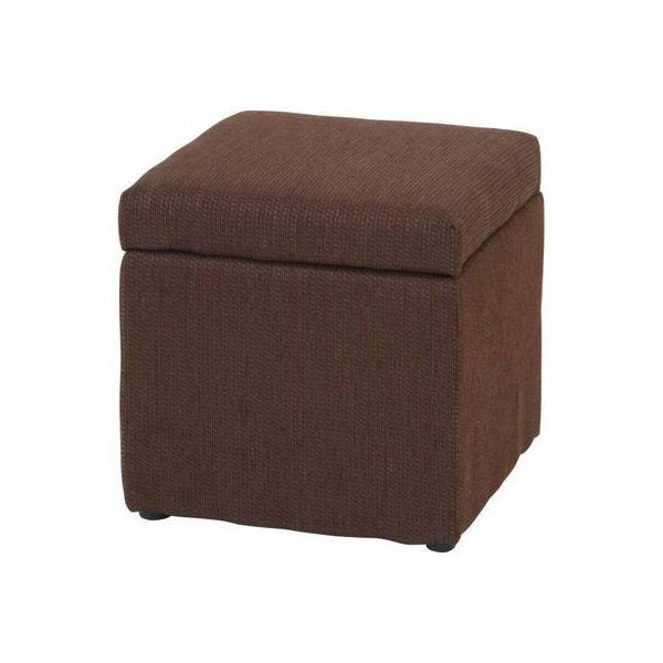 kag-25426 ブラウン 茶色 収納ボックス 衣類 収納 椅子 チェア イス オットマン スツール 玄関 腰掛け ベンチ