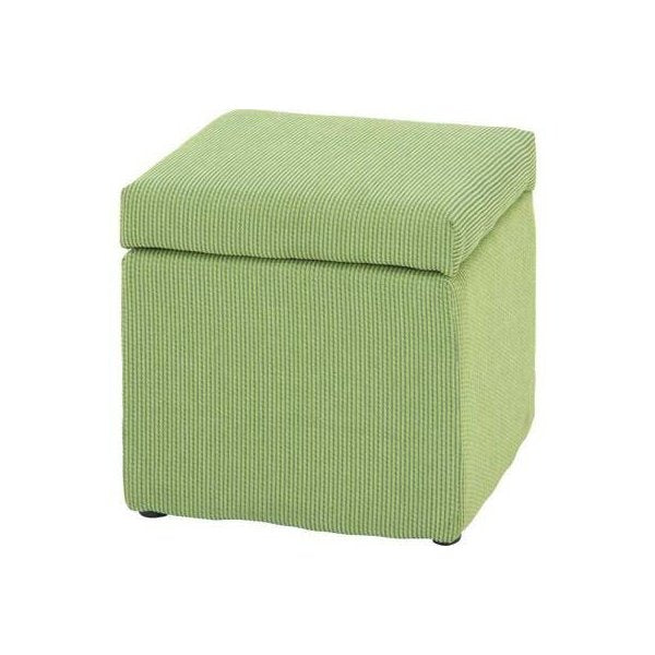 kag-25428 グリーン 緑 収納ボックス 衣類 収納 椅子 チェア イス オットマン スツール 玄関 腰掛け ベンチ