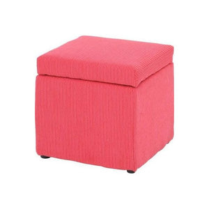ピンク 収納ボックス 衣類 収納 椅子 チェア イス オットマン スツール 玄関 腰掛け ベンチ