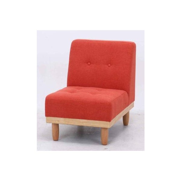 kag-25494 座椅子 チェア 低い 椅子 ソファー 1人掛け 一人暮らし コンパクト ローソファー こたつ ダイニングベンチ 背もたれ レッド 赤