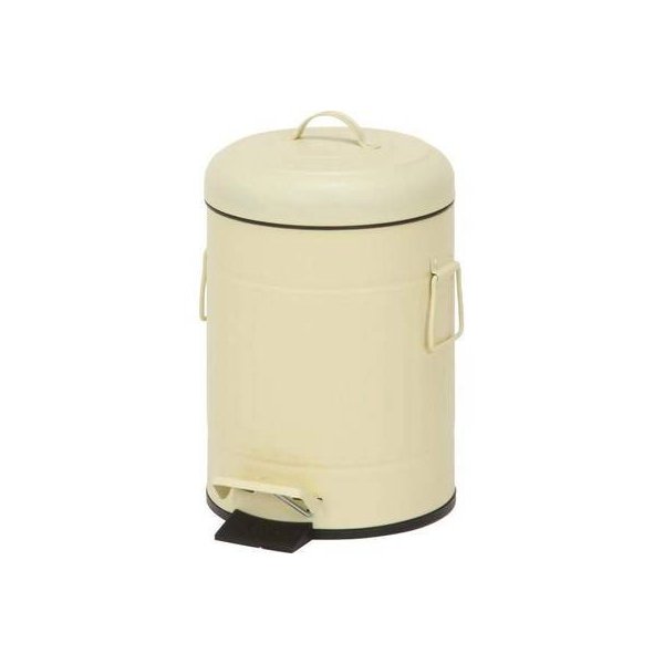 kag-25525 ゴミ箱 ごみ箱 ごみばこ ダストボックス キッチン リビング おしゃれ カフェ アイボリー 5L ふた付き 蓋 ペダル オフィス トイレ