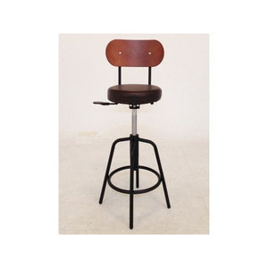 バーチェア カウンター チェア ハイチェア 椅子 いす 昇降 高さ調整 ダークブラウン 茶色