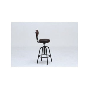 バーチェア カウンター チェア ハイチェア 椅子 いす 昇降 高さ調整 ダークブラウン 茶色