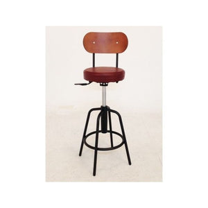バーチェア カウンター チェア ハイチェア 椅子 いす 昇降 高さ調整 ブラウン 茶色
