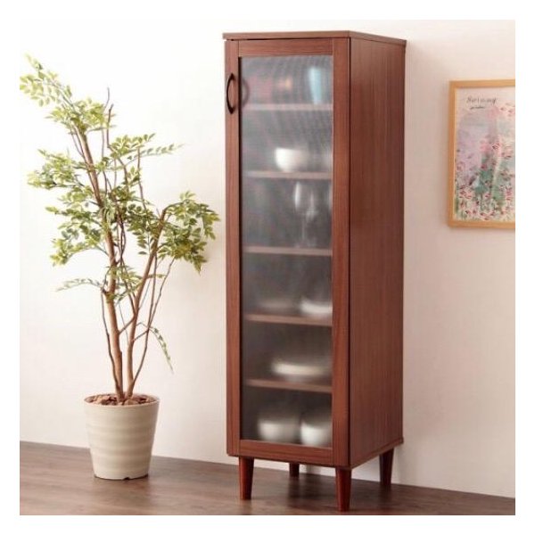 kag-26272 食器棚 おしゃれ 北欧 キッチン 食器収納 キッチンラック キッチンボード ハイタイプ 大容量 約 幅40 スリム 隙間 アンティーク