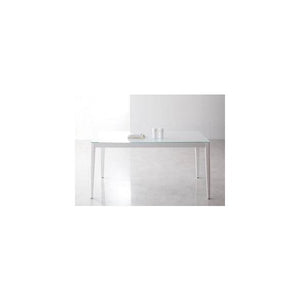 ダイニングテーブル おしゃれ 安い 北欧 食卓 テーブル 単品 モダン 会議 事務所 机 グロッシーホワイト 幅150×80 4人用 5人用 ガラス ウォールナット