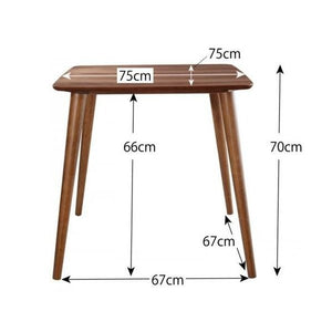ダイニングテーブル おしゃれ 安い 北欧 食卓 テーブル 単品 モダン 会議 事務所 机 幅75 正方形 2人用 一人暮らし コンパクト 小さめ デザイナーズ クール