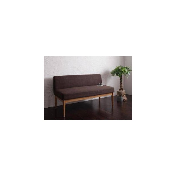 kag-30481 ソファー 2人掛け 2人用 ベンチ 食事 ダイニングチェア 椅子 ( 背もたれ ) 125cm ファミレス 脚 布張り 北欧 モダン デザイナーズ 高級 ミッドセンチュリー