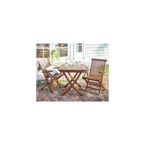 ガーデン テーブル + チェア 椅子 セット 屋外 カフェ テラス 庭 ベランダ バルコニー 3点(机+ 2脚) 正方形 肘有幅70)