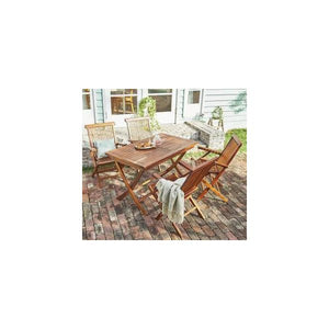 ガーデン テーブル + チェア 椅子 セット 屋外 カフェ テラス 庭 ベランダ バルコニー (5点( 4脚) 肘あり幅120)