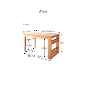 ダイニングテーブル おしゃれ 伸縮 伸長式 北欧 食卓 テーブル 単品 モダン 会議 事務所 机 幅120 幅150 幅180 奥行75 4人用 6人用 オーク 木製 大きい 棚