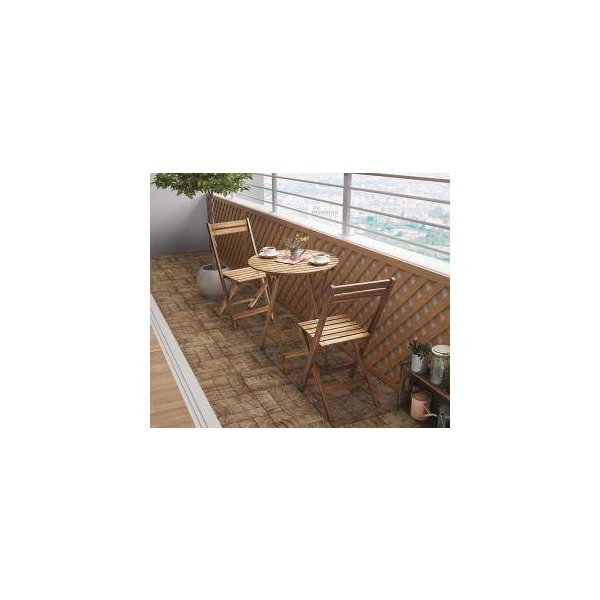 kag-31170 ガーデン テーブル + チェア 椅子 セット 屋外 カフェ テラス 庭 ベランダ バルコニー ( 3点( 2脚)丸 幅60 )