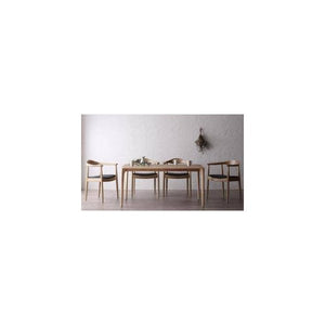 ダイニングテーブルセット 4人用 椅子 おしゃれ 安い 北欧 食卓 5点 机+チェア4脚 幅150 デザイナーズ クール スタイリッシュ オーク 木製 無垢