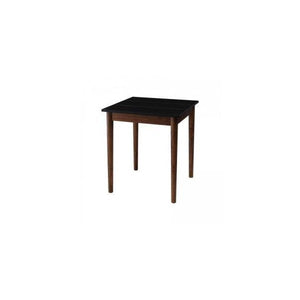 ダイニングテーブル おしゃれ 北欧 食卓 モダン 会議 事務所 机 ブラック×ブラウン 幅68 70 正方形 2人用 一人暮らし コンパクト 小さめ パイン 木製