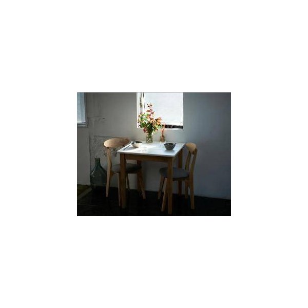 kag-31856 ダイニングテーブル おしゃれ 北欧 食卓 モダン 会議 事務所 ( 机 ホワイト×ナチュラル 幅68 70 正方形 ) 2人用 一人暮らし コンパクト 小さめ パイン 木製
