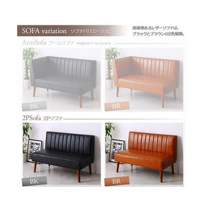 ソファー 2人掛け ベンチ 食事 ダイニングチェア 椅子 レザー 革 合皮 アンティーク 115cm ファミレス 脚 西海岸 ヴィンテージ レトロ ブルックリン サーフ