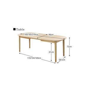 ダイニングテーブル おしゃれ 伸縮 伸長式 北欧 食卓 テーブル 単品 モダン 会議 事務所 机 幅160 幅185 幅210 奥行90 4人用 6人用 楕円 オーバル 大きい