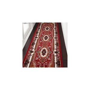 廊下敷き カーペット 絨毯 ロング 防音 ラグ マット ペット 滑り止め マット 60×510 ベルギー ウィルトン アンティーク アジアン ペルシャ風 クラッシック