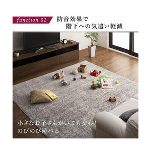 ラグ カーペット こたつ敷き 絨毯 厚手 ダイニング マット 極厚 ふかふか 140×200 2畳 滑り止め 日本製 シャギー ミックス かわいい 西海岸 ヴィンテージ