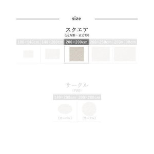 ラグ カーペット こたつ敷き 絨毯 厚手 マット 極厚 ふかふか 正方形 200×200 2畳 滑り止め 日本製 シャギー ミックス かわいい 西海岸 ヴィンテージ