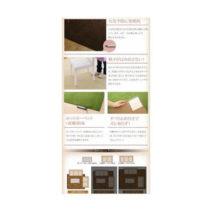 ラグ カーペット 撥水 拭ける こたつ敷布団 中敷き 絨毯 厚手 ダイニング マット 夏 ふかふか 180×220 3畳 防ダニ 抗菌 床暖房 日本製 北欧 モダン デザイン
