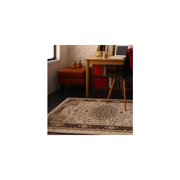 kag-32900 ラグ カーペット こたつ敷き 絨毯 厚手 マット 極厚 ふかふか 80×140 ミニ 小さい 1畳 トルコ ウィルトン アンティーク アジアン ペルシャ風 クラッシック