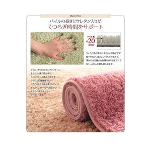 ラグ カーペット 洗える こたつ敷き 絨毯 厚手 低反発 ウレタン 防音 マット 極厚 正方形 190×190 3畳 滑り止め シャギー ミックス 北欧 モダン デザイン