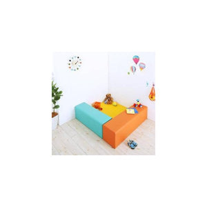 プレイ マット ベビー 厚手 クッション フロア 子供 赤ちゃん おしゃれ 防音 極厚 3点 マット1枚+椅子2枚120×120)