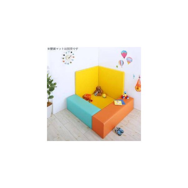 kag-33345 プレイ マット ベビー 厚手 クッション フロア 子供 赤ちゃん おしゃれ 防音 極厚 5点 マット2枚+椅子3枚150×150)