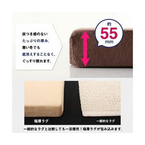 ラグ カーペット こたつ敷き 絨毯 厚手 低反発 ウレタン 防音 マット 極厚 ふかふか 正方形 90×90 ミニ 小さい 1畳 北欧 モダン デザイン かわいい もこもこ