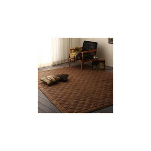 ラグ カーペット 洗える こたつ敷布団 中敷き 絨毯 厚手 ダイニング マット 極厚 ふかふか 190×240 3畳 キルティング キルト 西海岸 ヴィンテージハワイアン