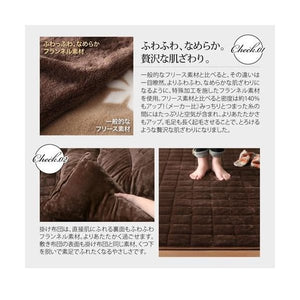 こたつ 布団 こたつ掛け敷きセット こたつ掛布団 マット こたつ敷布団 カーペット 厚手 (掛・敷2点長方形 (80×120)天板用)