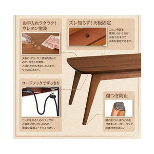 こたつ 本体 ローテーブル センターテーブル おしゃれ 正方形 75×75) コンパクト ミニ 小さい 一人用 約 高さ40 ウォールナット 北欧 アンティーク 角丸