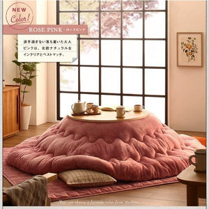 こたつ用 掛布団 敷布団 セット こたつ布団 掛敷セット ラグマット カーペット おしゃれ 絨毯 北欧 厚手 床暖房 すっきり型 円形直径225(直径110天板用)
