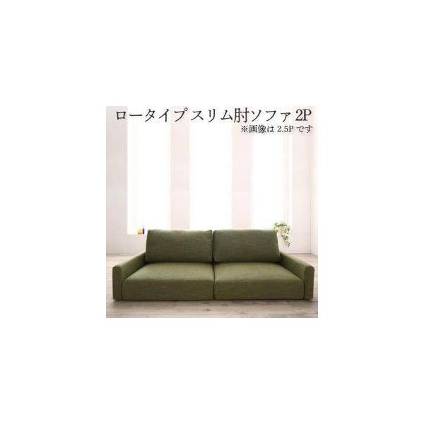 kag-34360 ローソファー 座椅子 低い 椅子 こたつ ソファー 2人掛け 2人用 ( スリム肘 ローバック ) 115cm 直置き 布張り モダン クール スタイリッシュ デザイナーズ 高級