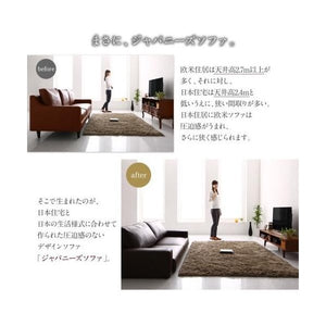 ソファー ソファ 3人掛け 三人掛け オットマン付き レザーソファー カウチソファー (ソファ&足置スリム肘 ローソファー 3P)