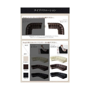 コーナーソファー コーナーソファ L字 l型 レザーソファー カウチソファー( ソファ3点 ハイ 右コーナー 1P+2P+コーナー 