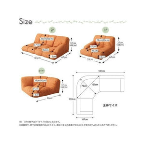 コーナーソファーL字 l型 ふかふか カウチ ローバック 4人掛け 大人数 1P+2P+左コーナー 円形 丸い 布張り モダン クール スタイリッシュ デザイナーズ 高級
