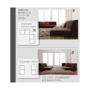 コーナーソファー コーナーソファ ソファ L字 カウチソファー( ソファ3点 ローソファー ポケットコイル 1P+2P+コーナー 