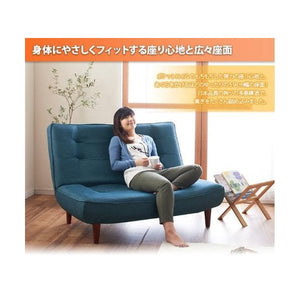 ソファー おしゃれ 2人掛け 2人用 リクライニング ファブリック 120cm ハイバック 脚 布張り アンティーク かわいい シャビー 姫系 ガーリー プリンセス