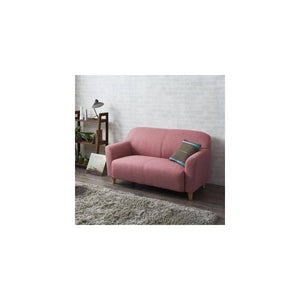 ソファー おしゃれ 安い 2人掛け 2人用 130cm 円形 丸い ボックス 脚 ルンバ ファブリック 布張り アンティーク かわいい シャビー 姫系 ガーリー プリンセス