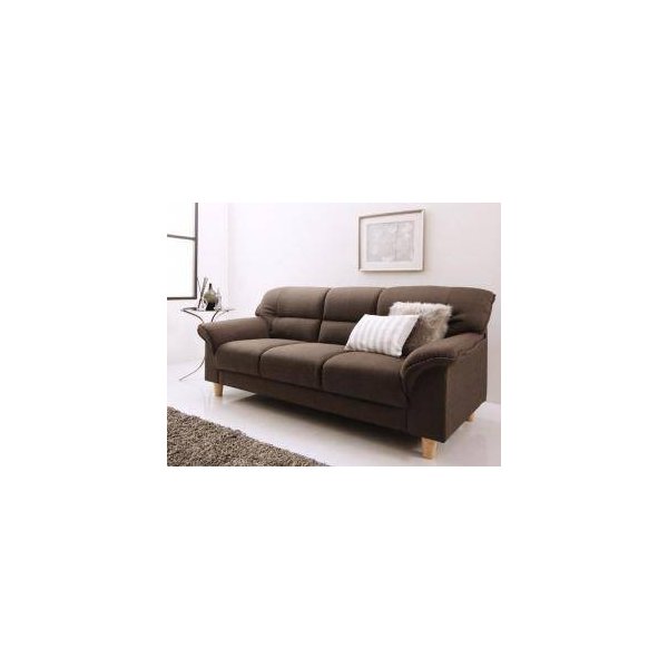 kag-34684 ソファー おしゃれ 安い 3人掛け ( 木脚 ) 170cm ボックス ヘッドレスト 脚 ルンバ ファブリック 布張り モダン クール スタイリッシュ デザイナーズ 高級