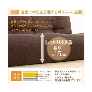 コーナー部 単品 ソファー 1人掛け 一人暮らし コンパクト ミニ 小さめ 低い 椅子 こたつ 65cm 布張り 北欧 モダン デザイナーズ 高級 ミッドセンチュリー