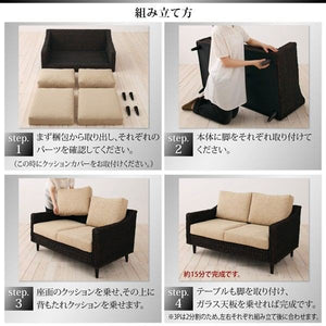 ソファー ソファ おしゃれ 北欧 3人掛け 三人掛け 4脚 応接セット オフィス 自宅 アジアン ソファ4点3P×4 