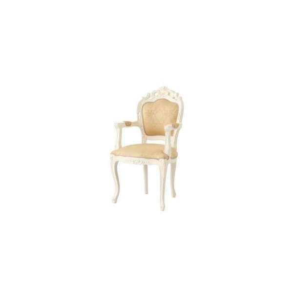 kag-35060 ダイニングチェア 椅子 おしゃれ アンティーク ( 肘付き ) 座面高49 高め ファブリック クラシック エレガント 高級感 ヨーロッパ シャビー かわいい
