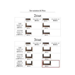 テレビ台 ローボード テレビボード TV台 + 本棚 書棚×2 サイドボード キャビネット 3点(TV台+キャビ×2)木扉&ガラス扉 幅180)