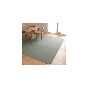 ラグ カーペット おしゃれ ラグマット 絨毯 撥水 北欧 安い 220×250 4畳 オリーブグリーン 緑 ホットカーペット対応 床暖房対応防音 厚手 子供