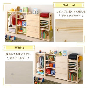 オープンシェルフ オープンラック おしゃれ 木製チェスト 棚 ラック 収納チェスト 整理タンス チェスト (オープン 棚+ チェスト)